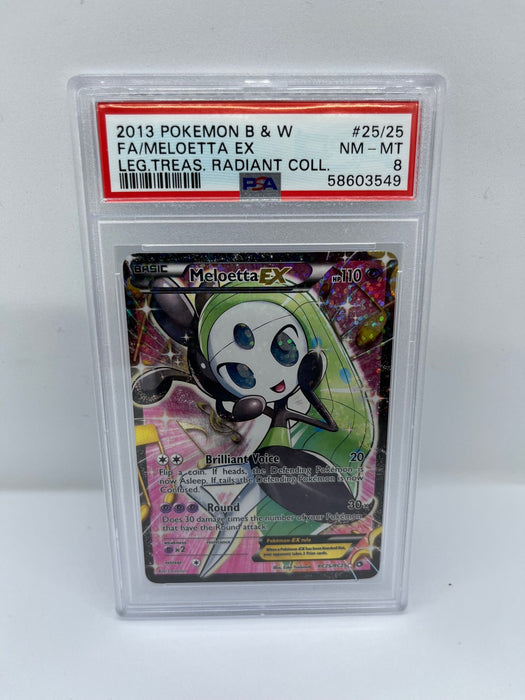 Meloetta RC25/RC25 PSA 8 Graded Promo Pokemon Card (Leg Treas Radiant Collection)