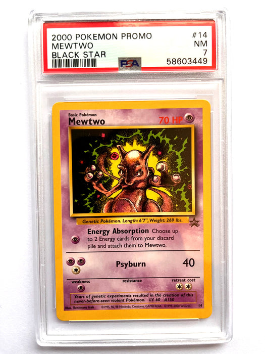 Mewtwo 14 Black Star Promo PSA 7 Graded Pokemon Card (Promo Series)