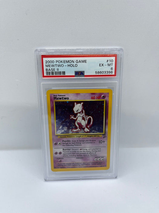 Mewtwo 10/130 PSA 6 Graded Rare Pokemon Card (2000 Pokemon Game)