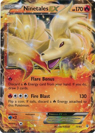 Ninetales EX 13/83 Pokemon Card Rare Holo (Generations)