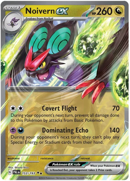 Noivern ex 153/193 Rare Double Pokemon Card (SV2 Paldea Evolved)