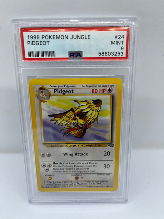 Pidgeot 24/64 PSA 9 Graded Rare Pokemon Card (1999 Pokemon Jungle)