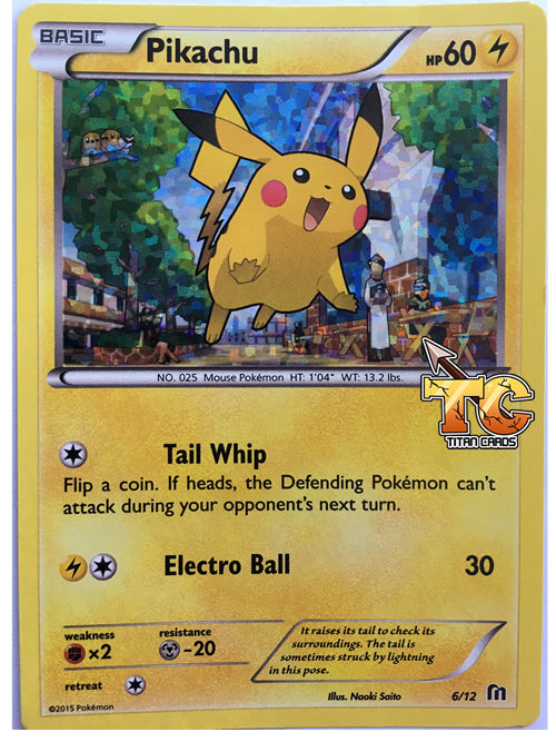 Pokemon McDonalds 2016 Holo Promo Card - Pikachu 6/12 Titan Cards Ltd Pokemon McDonalds 2016 Holo Promo Card - Pikachu 6/12 Titan Cards Ltd