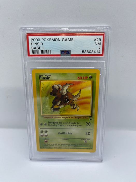 Pinsir 29/130 PSA 7 Graded Rare Pokemon Card (2000 Pokemon Game)