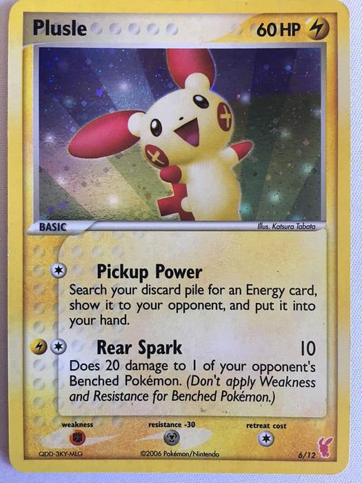 Plusle 6/12 Rare Holo Pokemon Card (Plusle Trainer Kit)