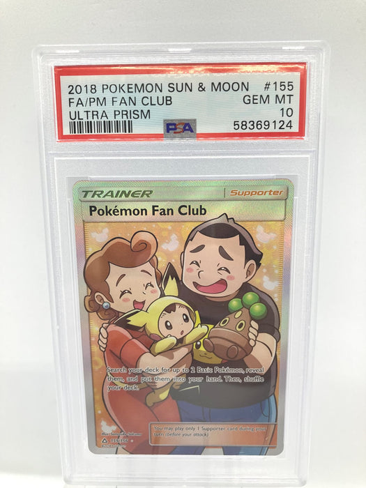 Pokemon Fan Club 155/156 PSA 10 Gem Mint Graded Pokemon Card