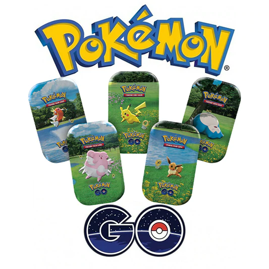 Pokemon GO Mini Tins Complete Set of 5 ft. Magikarp, Pikachu, Blissey, Eevee & Snorlax (Pokemon TCG)