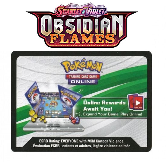 Pokemon Scarlet & Violet Obsidian Flames Online Booster Code