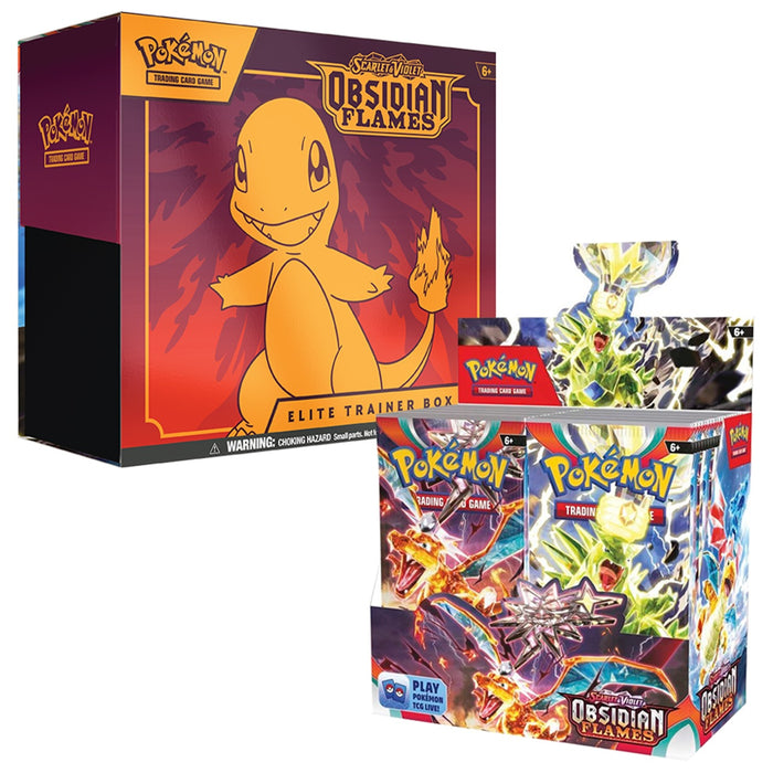 Pokemon Scarlet & Violet Obsidian Flames Elite Trainer Box + Booster B Titan Cards Ltd Pokemon Scarlet & Violet Obsidian Flames Elite Trainer Box + Booster B Titan Cards Ltd