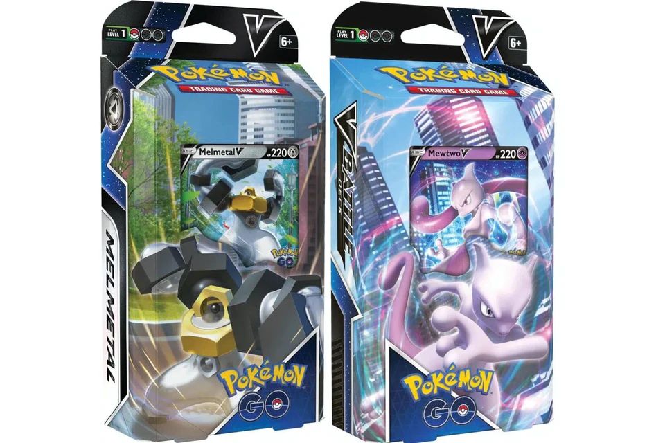 Pokemon GO V Battle Deck Mewtwo V vs. Melmetal V (One of Each Deck)