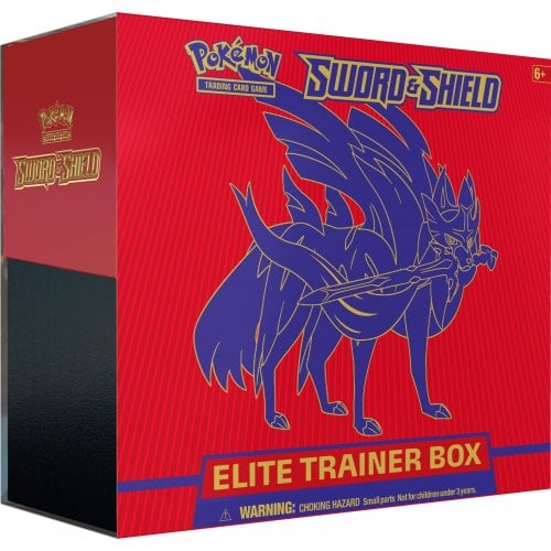 Pokemon Sword & Shield Elite Trainer Box - Zacian (Red)