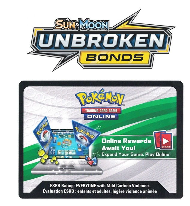 Pokemon Sun & Moon: Unbroken Bonds (SM10) Online Booster Code