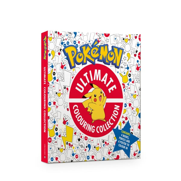 Pokemon Ultimate Box Pokemon Ultimate Colouring Collection Box (4 Books, Poster & Pencils ...