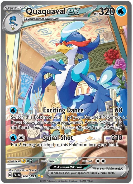 Quaquaval ex 260/193 Special Illustration Rare Pokemon Card (SV2 Paldea Evolved)