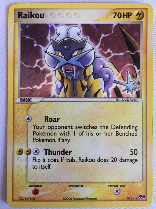 Raikou 3/17 Rare Holo Promo Card (Pop Series 2 Promo Set)