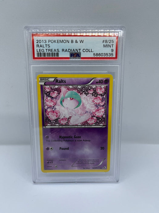 Ralts RC8/RC25 PSA 9 Graded Common Pokemon Card (2013 Pokemon B & W)