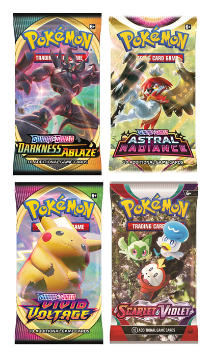 Pokemon TCG: 4 Booster Packs – 40 Cards Total | Value Pack Includes 4 Booster Packs of Pokemon Cards | 100% Authentic Pokemon Expansion Packs
