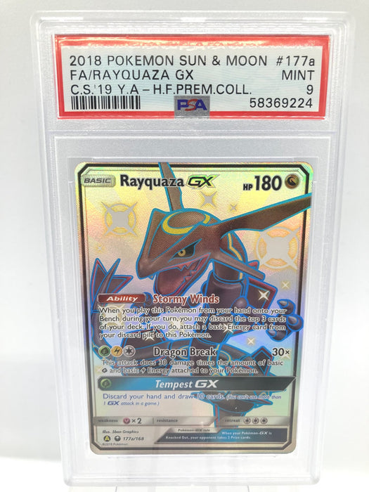 Rayquaza GX SM177A/168 PSA 9 Mint Graded Pokemon Card