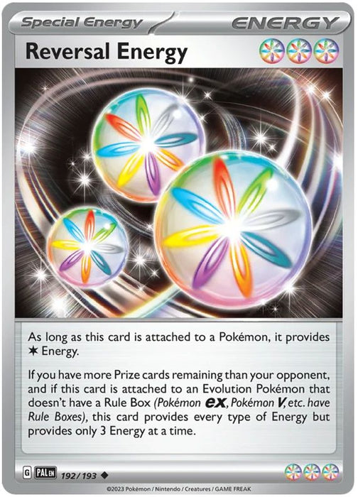 Reversal Energy 192/193 Uncommon Reverse Holo Pokemon Card (SV2 Paldea Evolved)