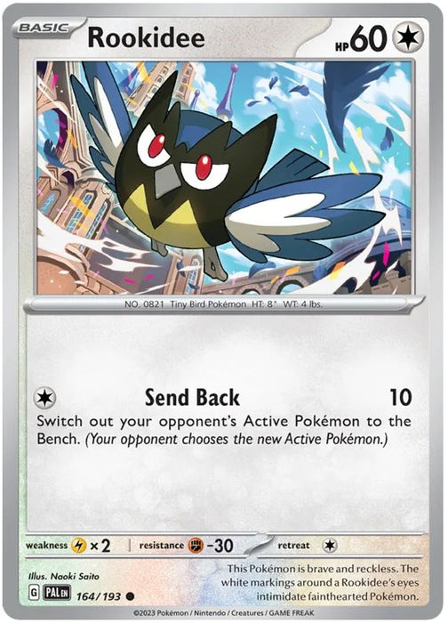 Rookidee 164/193 Common Pokemon Card (SV2 Paldea Evolved)