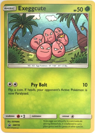 Exeggcute SM119 Holo Promo Card (Forbidden Light)