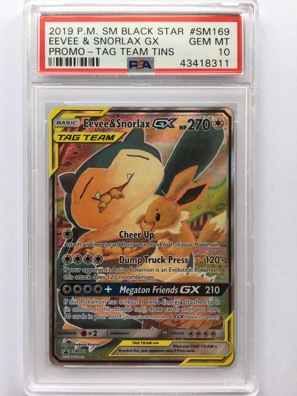 SM169_Eevee_Snorlax_GX_PSA10_1