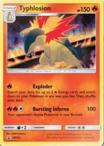 Typhlosion SM185 Rare Holo Pokemon Card (Unbroken Bonds)