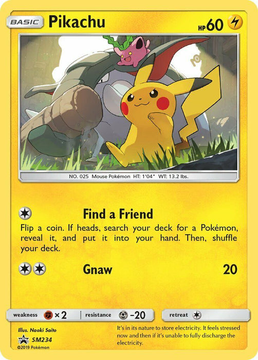 Pikachu SM234 Holo Pokemon Promo Card (Sun & Moon Promo Series)