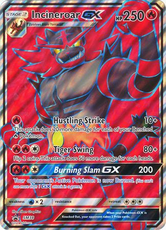 Incineroar GX SM38 Pokemon Promo Card (Sun & Moon Promo Series)