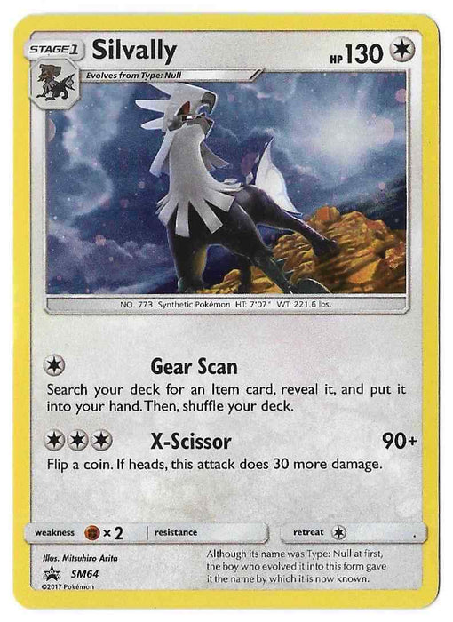 Silvally SM64 Holo Pokemon Promo Card