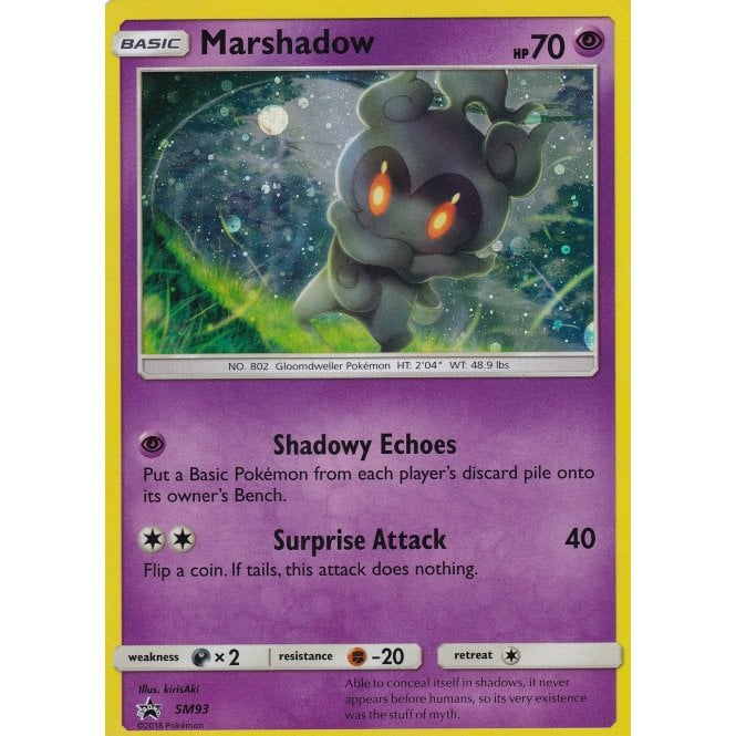 Marshadow Card Marshadow SM93 Pokemon Promo Card (Sun & Moon Promo Series) — Titan ...