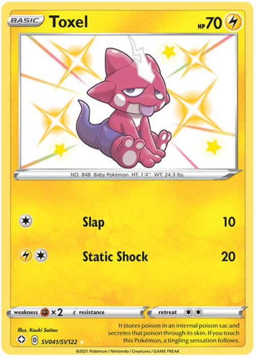 Toxel SV041/SV122 Shiny Rare Pokemon Card (Shining Fates)