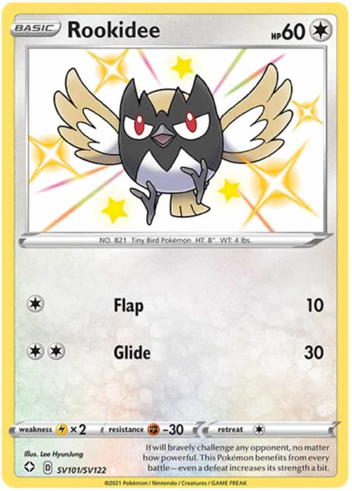 Rookidee SV101/SV122 Shiny Rare Pokemon Card (Shining Fates)