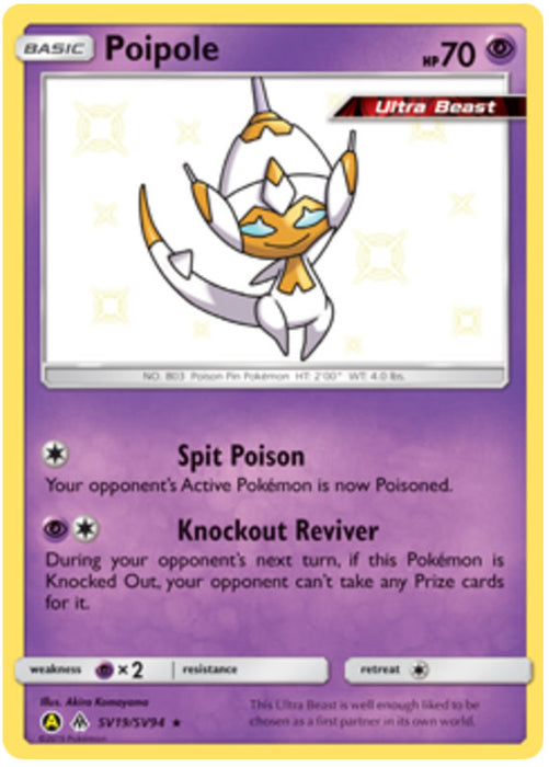 Poipole SV19/SV94 Shiny Rare Pokemon Card (Hidden Fates)