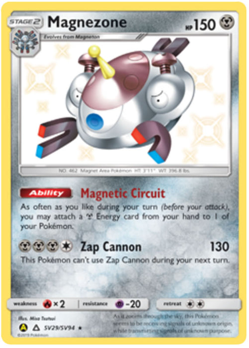 Magnezone SV29/SV94 Shiny Rare Pokemon Card (Hidden Fates)