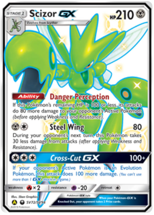 Scizor GX SV72/SV94 Ultra Rare Pokemon Card (Hidden Fates)