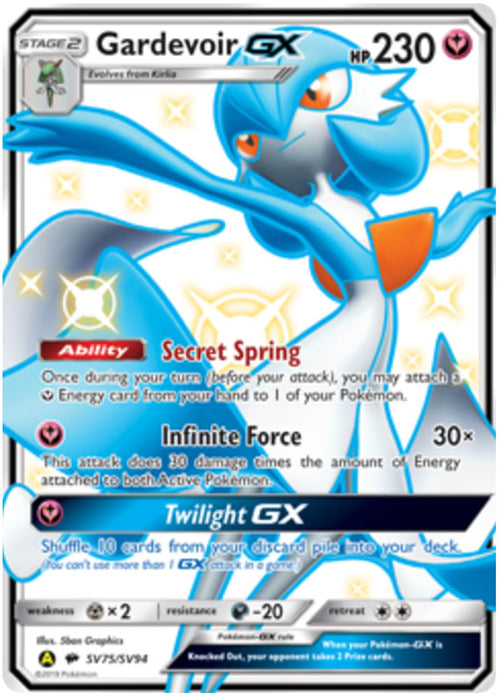 Gardevoir GX SV75/SV94 Ultra Rare Pokemon Card (Hidden Fates)