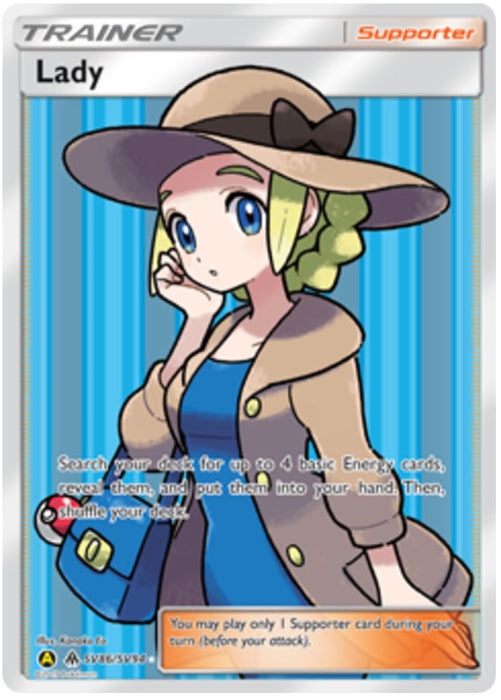 Lady SV86/SV94 Ultra Rare Pokemon Card (Hidden Fates)