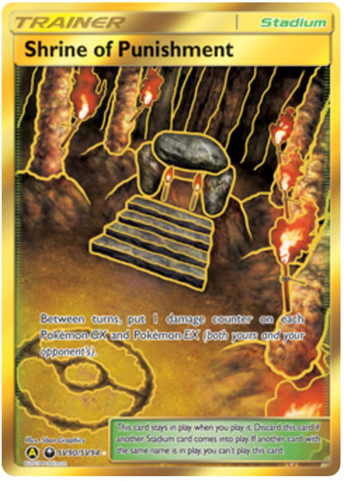 Shrine of Punishment SV90/SV94 Secret Rare Pokemon Card (Hidden Fates)