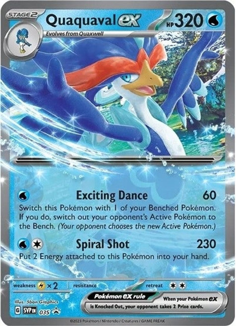 Quaquaval ex SVP035 Pokemon Promo Card (Scarlet & Violet Promo Series)