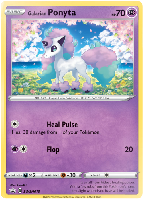 Galarian Ponyta SWSH013 Pokemon Promo Card (Sword & Shield Promo Series)