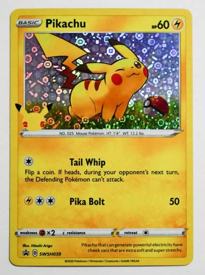 Pikachu SWSH039 Holo Promo Card (General Mills Pokemon 25th Anniversar —  Titan Cards Ltd