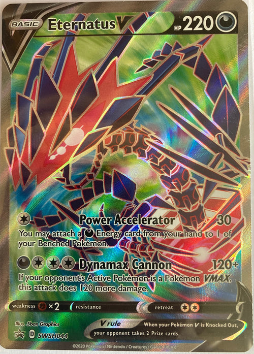 Eternatus V SWSH044 Standard Sized Pokemon Promo Card Titan Cards Ltd Eternatus V SWSH044 Standard Sized Pokemon Promo Card Titan Cards Ltd