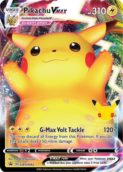 Pikachu VMAX SWSH062 (Celebrations Promo Series)