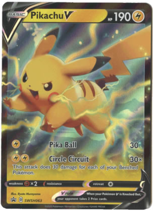 Pikachu V SWSH063 Holo Pokemon Promo Card (Sword & Shield Series) Titan Cards Ltd Pikachu V SWSH063 Holo Pokemon Promo Card (Sword & Shield Series) Titan Cards Ltd