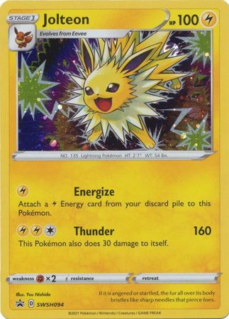 Jolteon SWSH094 Holo Pokemon Promo Card (SWSH Promo Series)