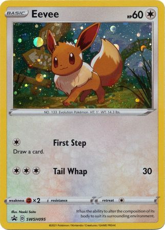 Eevee SWSH095 Holo Pokemon Promo Card (SWSH Promo Series)