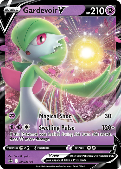 Gardevoir V SWSH105 Pokemon Promo Card (SWSH Promo Series)