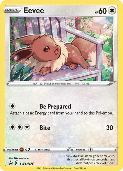 Eevee SWSH175 Pokemon Promo Card (SWSH Promo Series)