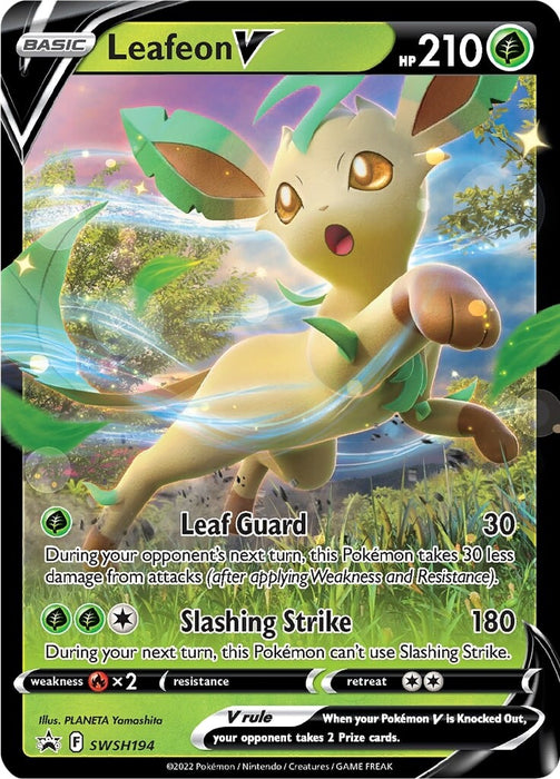 Leafeon V SWSH194 Pokemon Promo Card (Sword & Shield Promo Series)